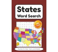 States Word Search Puzzle Book: Word Searches with Easy to Read Print about US States, Cities, and More | 6x9 Inches, 110 pages | 50+ Puzzles … Gift for vacations, free time, and fun learning!