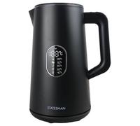 Statesman 1.5L Smart Digital Kettle, 1800W Fast Boil, Temperature Control With Display, 5 Preset Settings, Black