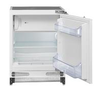 Statesman 114L Integrated Under Counter Fridge with Ice Box - D Rated, Quiet 37dB, Reversible Door, Adjustable Shelves, White