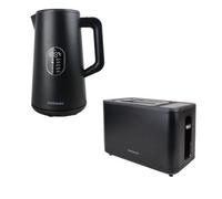 Statesman 2-Piece Kitchen Set, 1.5L Smart Kettle And 2 Slice Digital Toaster, 1800W/900W, Black, Wifi Enabled