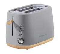 Statesman 2 Slice Scandi Toaster, Grey/Blue