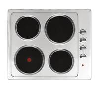 STATESMAN EH160SS 60 cm Electric Solid Plate Hob - Stainless Steel, Stainless Steel