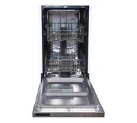 Statesman BDW4509 Integrated Slimline Dishwasher, 9 Place Settings, Half Load Wash Function, 5 Wash Programs, 3/6/9 Hour Timer, 45cm Wide, Energy Rat