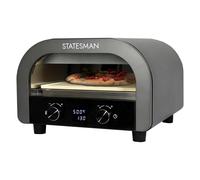 Statesman SKPO0E13B Electric Pizza Oven, 12 Inch, 2200 W, Digital Display, 13 Inch Pizza Stone Included, Grey