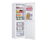 Statesman F1448W 50/50 Fridge Freezer with 3 Clear Drawers, 142 Litre Capacity, 3 Adjustable Glass Shelves, 48 cm Wide, White