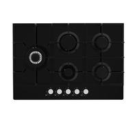 Statesman GH175GB 75cm 5-Zone Gas Hob - Black Glass