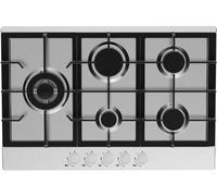 Statesman GH175SS 75cm 5-Zone Gas Hob - Stainlesss Steel Glass