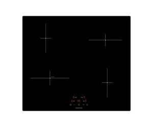 Statesman IHZ460 4 Zone Induction Hob Cooktop, Black Glass Cooker, Touch Control, 6800W, 60cm,9 Stage Power Settings, Child Lock, Programmable Timer, Black