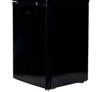Statesman L255B Under Counter Larder Fridge, 55cm, 2 Adjustable Glass Shelves, Large Salad Drawer, Internal Light, Reversible Door, Adjustable Feet, Black