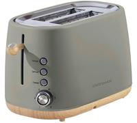Statesman 2 Slice Scandi Toaster, Green