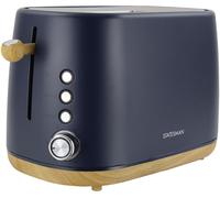 Statesman 2 Slice Scandi Toaster, 900W Power, 6 Adjustable Browning Levels, Defrost, Reheat, Cancel Function, Removeable Crumb Tray, Cord Storage (Navy Blue)