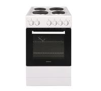 Statesman SE050SPW Single Oven Electric Cooker, 4 Hotplates, Integrated Grill, 50cm Wide, White