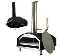 Statesman Tabletop Wood Fire Pizza Oven with 13" Pizza Stone
