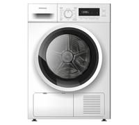 Statesman TCM08W Freestanding Condenser Tumble Dryer, 8kg Load Capacity, Anti Crease Function, Digital LED Display, Add Garment Function, Interior Li