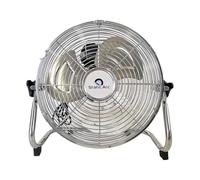 Static Arc 60W METAL CHROME FLOOR FAN 14" AIR COOLING STAND 3 SPEED HOME GYM 14in