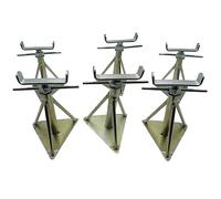 Static Caravan Axle Stands Medium X6 (Extra Wide Mobile Home Support 12.8" - 17.7")