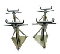 Static Caravan Axle Stands Very Small X4 (Extra Wide 7.1" - 10.4")