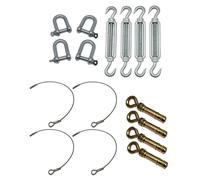 Static Caravan Tie Down Kit with Ground Anchor Bolts (Restraining Tether Mobile Home Siting)