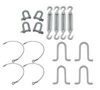 Static Caravan Tie Down Kit with U Bolt Anchors (Restraining Tether Mobile Home Siting)