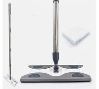 Static Cleaning Mop Sweeper for Wet or Dry Wipes - Ideal for Laminate, Wood, and Tile Floor Cleaning