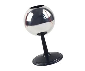 Static Electricity Teaching Model with Open Metal Shell, Red Exterior Threads and Round Base, Electrostatics Demonstrator for Physics Class Use Static Electricity Demonstrator Conductor Model School