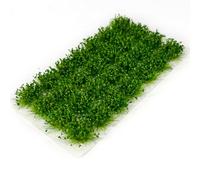 Static Grass Tuft, 28 Pcs Model Grasses Artificial Simulation Grass Tufts Modeling Bushy Tufts Resin Static Scenery Model for DIY Gaming Terrain Decoration Train Landscape Railway, Green#1, 9 x 13 mm
