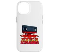 Static Is Screaming Horror VHS Case for iPhone 14