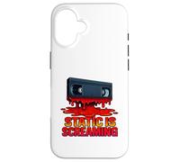 Static Is Screaming Horror VHS Case for iPhone 16