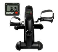 Static Pedals for Elderly Rehabilitation Exercise Legs and Arms, Compact Pedaler, Portable and Easy Assembly and Use, Mini Exercise Bike (Black) (Black)