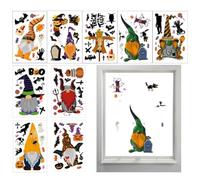 Static Window Film 9 Sheets Double-Sided Decor Gnome Design