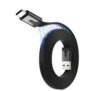 Statik MagStack Slim USB to USB C Cable, Magnetic Anti Tangle Flat A to Type C Charger Fast Charging Cord, Magnetic Charging Cable, Compatible with iPhone 16 Pro Max, 15, Galaxy S24 Ultra, 27W 3FT/1M
