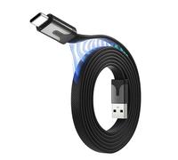 Statik MagStack Slim USB to USB C Cable, Magnetic Anti Tangle Flat A to Type C Charger Fast Charging Cord, Magnetic Charging Cable, Compatible with iPhone 16 Pro Max, 15, Galaxy S24 Ultra, 27W 6FT/2M