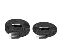 Statik MagStack USB C to USB C Cable, Magnetic Anti Tangle Flat Type C Charger Fast Charging Cord, Magnetic Charging Cable, Compatible with iPhone 16 Pro Max, 15, Galaxy S24 Ultra, 100W 3FT/1M, 3-Pack