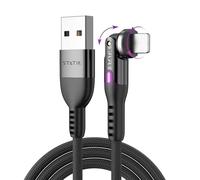 Statik PowerPivot USB to iProduct Cable Fast Charging - 10W iProduct Compatible Charging Cable & Data Transfer, 360 Degree Rotating Head - 3FT/1M