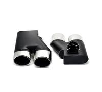 Statinless Steel Car Exhaust Tips For Mercedes For Benz W220 S350 S320 S500 Muffler Tip Exhaust Pipes Tailpipe Nozzle 1 Pair Car Exhaust Muffler Pipe(Style B)