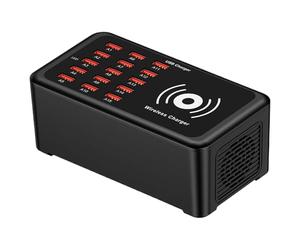 Station De Charge USB Multiport - Centre De Recharge Pour Tablettes | Station De Recharge 100W Portable Smart Sans Fil 15 Ports Téléphone Casque Audio Ordinateur Portable Tablette Home