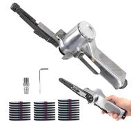 Stationaer Air Belt Sander - Compressed Air Belt Sander with 360° Rotating Handle, Hand Belt Sander, Mini Sander, Polishing Machine, Small for Wood, Belt File, Finger Sander, Belt Sander