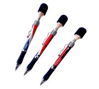Stationary 3 Soldier Head Union Jack Ball Pens, Guardsman Head Design London Souvenir Collectable British Gift & Souvenirs