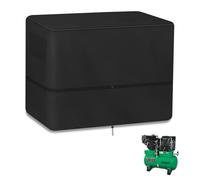Stationary Air Compressor Generators Cover Waterproof, 600D Heavy Duty Outdoor Air Compressors Cover for AG-S1002 and Other Air Compressors of The Same Size UV, Dust, Black