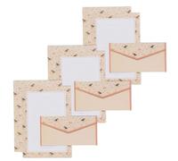 Stationary Letter Paper and Envelopes Set Flower Stationery Paper Set Including 10 Lined Sheets 10 Matching Envelopes Flower Pattern