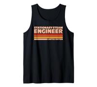 Stationary Steam Engineer Retro Sunrise Tank Top
