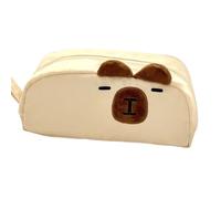 Stationery Bag - Compact Cute Capybara Holder for Tidy Supplies, Portable Design with Versatile Function, Adorable Makeup Organizer for School, Rooms, and Travel, Everyday Use