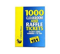 Stationery Cloakroom and Raffle Tickets 1 to 1000
