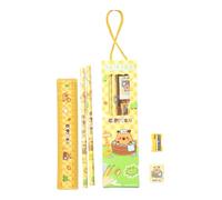 Stationery Essential Tools Set for Learning Offices Friendly Safe Storage Gift Pack with Fashionable Colorful Design Comprehensive Writing Accessories