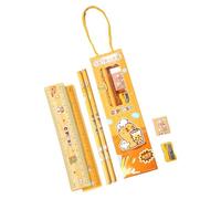 Stationery Essential Tools Set for Learning Offices Friendly Safe Storage Gift Pack with Fashionable Colorful Design Comprehensive Writing Accessories