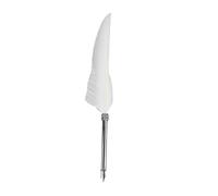 Stationery Gift Box, Quill-Pen Retro Fountain Pen Retro Leather Notebook for Christmas Students for School for Home Office (White)