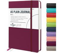 STATIONERY ISLAND A5 Plain Notebook,Hardcover Journal Unlined with 120gsm Premium Thick Paper, 180 Pages Hardback Blank Notebook for Writing, Working, Study, Planning, Diary, Journaling
