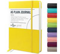 STATIONERY ISLAND A5 Unlined Notebook,Plain Notebook Hardcover with 120gsm Premium Thick Paper, 180 Pages Hardback Blank Notebook for Writing, Working, Study, Planning, Diary, Journaling