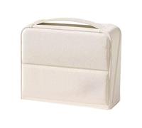 Stationery Pencil Case | School Stationery Case with Compartments - Pencil Case Carry Bag - For School, Office, Travel and On the Go Rulers, Headphones, Pens, Markers, Erasers and Sticky Notes, White