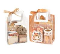 Stationery Pencil Set - Capybara School Supplies, Sticky Notes, Stationery Kit, Backpack Pendant, Animal Sticker | Desk Ornament Learning Supply for Boys Girls Student Classroom Study Fun Creative